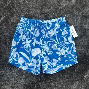 Calvin Klein Blue and White Swimwear